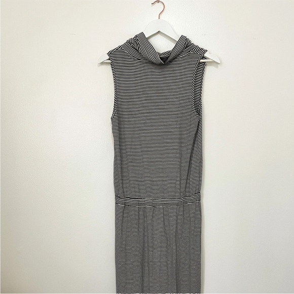 Anthropologie Dolan Black & White Striped Sleeveless Maxi Dress | Size Small - Picture 3 of 4